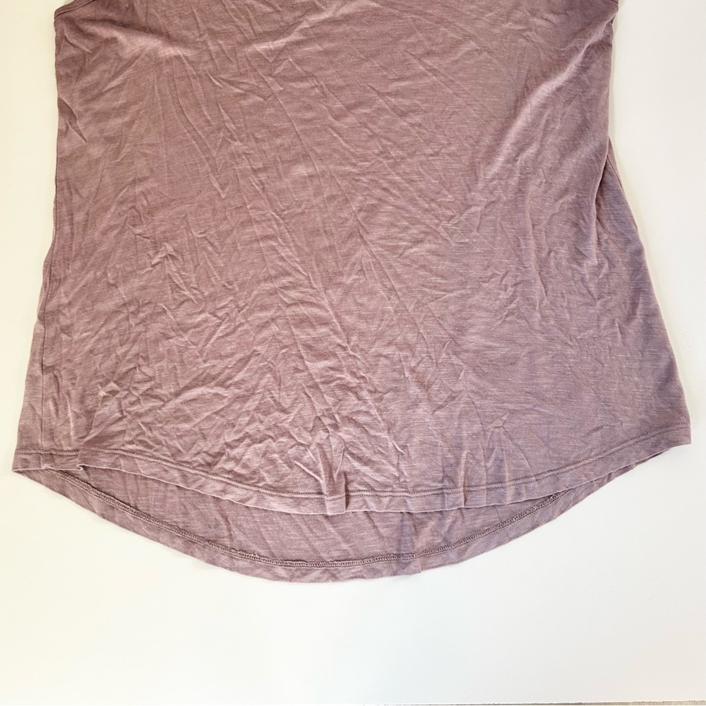 Maurices 24/7 Lilac Solid V-neck Tank Top - Picture 5 of 5